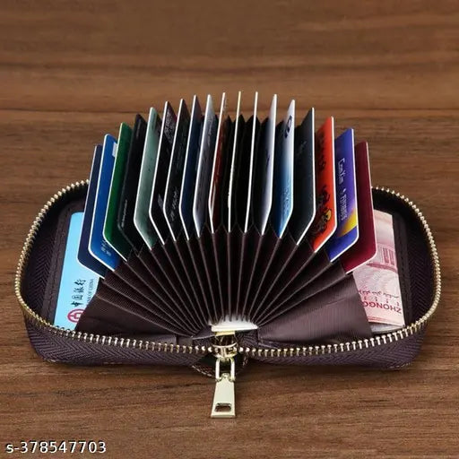 Women Casual Leather Wallet Card Holder for Girls