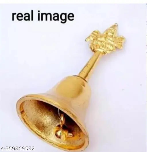 Combo of 2 peace metal puja bell + laxmi deepak