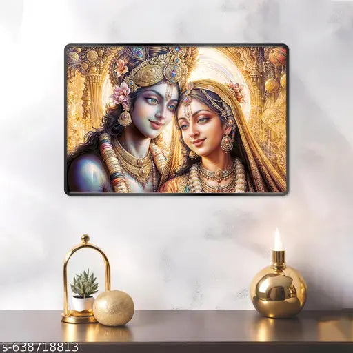 Indianara Radha Krishna Painting With Frame 18 Inches X 12 Inches (RK6LBP)