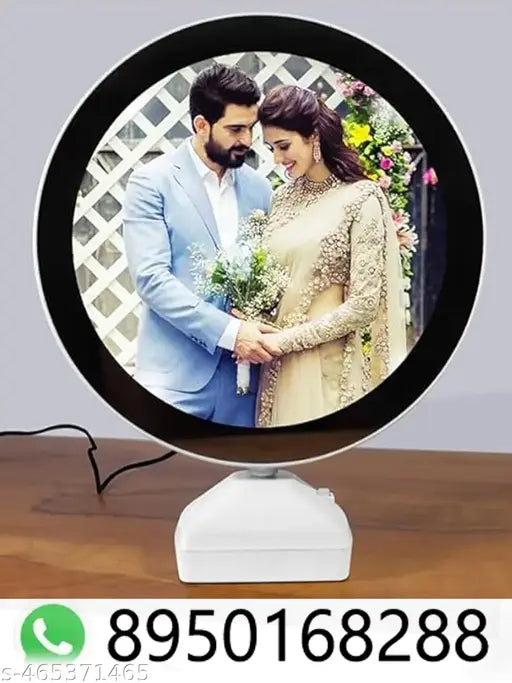 Magic Mirror Photo Frame with Light Photos 6