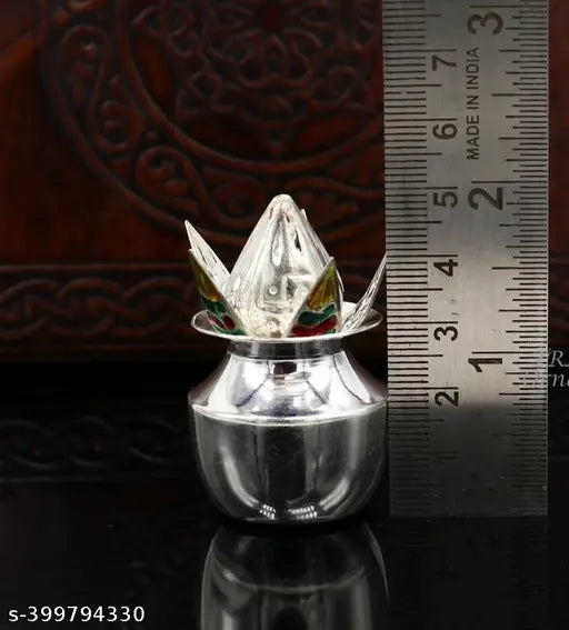 Small kalasha, gift, German silver,  Size - 5cm height