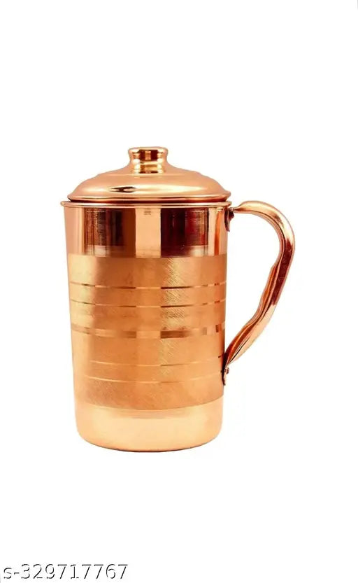 Copper Jug Water Pitcher Copper for Ayurveda Healing Capacity 1.25 LTR.
