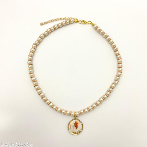 Oralia Pack of 4 Stretchable Guruji Bracelet & Necklace Combo  | Guruji Swaroop | Blessings Of Guruji | Spiritual Gifts Mindfulness Bracelet Devotional Bracelet