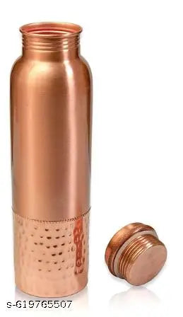 Half Hammerd Pure Copper, Copper+  COPPER BOTTLE, WATER BOTTLE,COPPER BOTTLE,  1000 ml Bottle PACK OF 1.