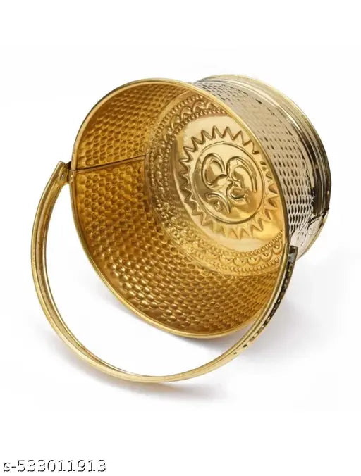 RING: Traditional metal Pooja Baskett