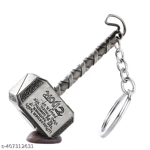 Mistazzo Infinity war Stormbreaker Axe-Hammer Metal Keychain Keyring For Car Bike Boys Girls