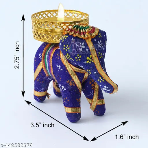 Elephant Tealight Candle Holder For Festival Decoration