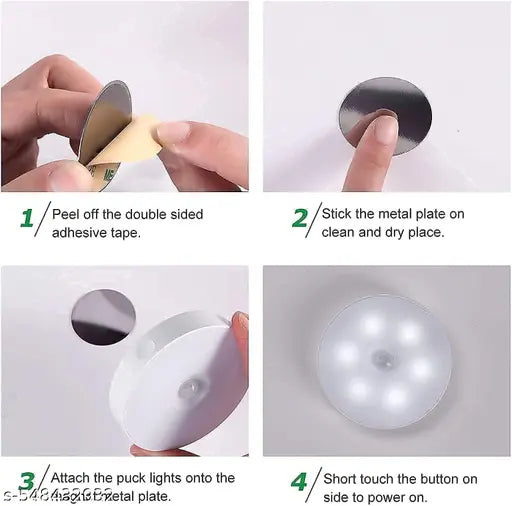 VIAXANA Motion Sensor Light for Home with USB Charging Wireless Self Adhesive LED Body Induction Lamp Sensor Light for Wardrobe Lights Sensor Night Light for Cupboard Stair