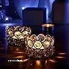 Universal Creation Gold  Tea Light Candle Holders Small Bowl Votive Candle Holders, Decorative Tealight Holders Pillar Candle Stands Candle Centerpieces for Dining Table Wedding Party Home Decor (Set Of 2)