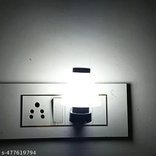 Umbrella Shape Night lamp 0.5Watt with 2 Pin Jack, Home Decorative Night lamp for bedroom Kids Room Color White (Set of 1)