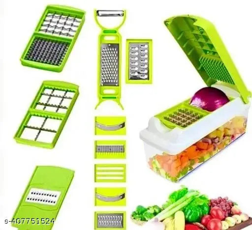 Hnsm Enterprises presents a 12 in1 nicer dicer chopper