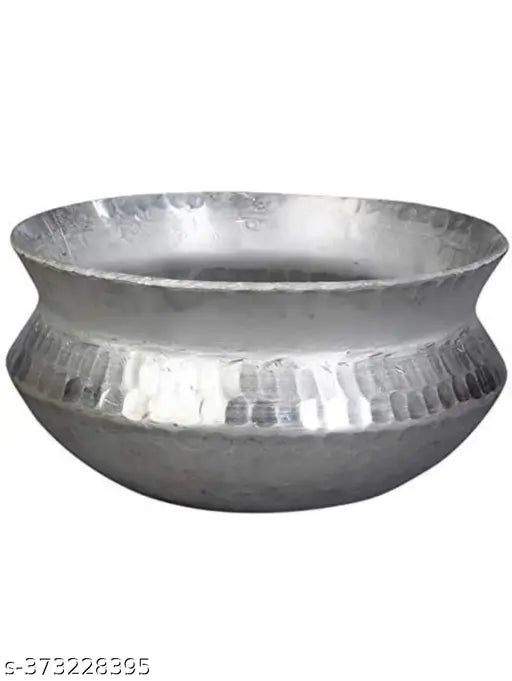 Aluminium Belly Shaped Handi Sipri for Cooking Biryani Rice Pot Degh(5 liter )