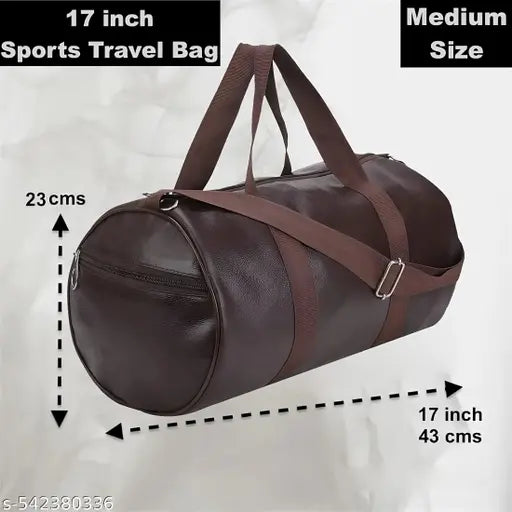 gym duffle bag_brown