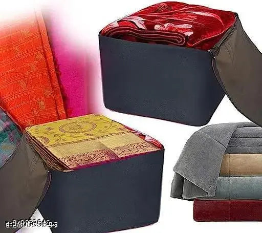 Tiarakrafts Big Size UnderBed Storage Bag And Blanket Cover