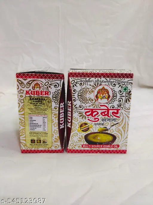 KUBER PURE DANEDAR SHUDH COW DESIGHEE 500 ML X 2 PC TETRA