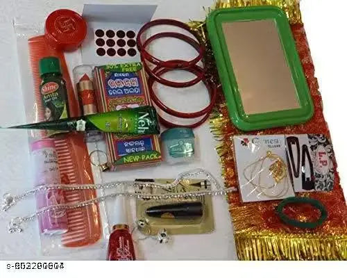 krwchauth 16 shringar kit Navratri MATA ka shringar kit/Suhag Kit/ - Devi Solah Shringar Kit with 16 Shringar