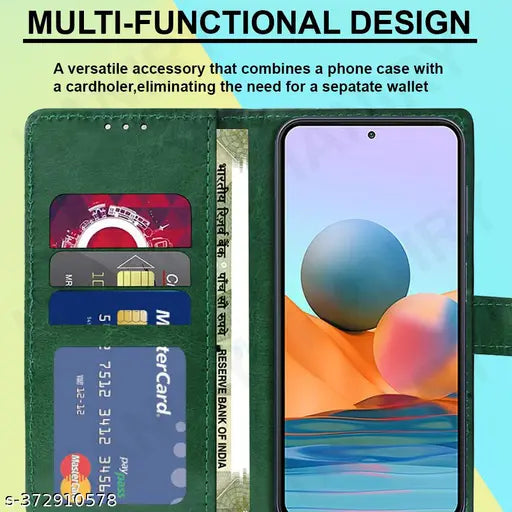 HANIRY FLIP COVER FOR OPPO A16E flip case | CPH2421 flip cover | Free Jesus Cross  Keychain | Green