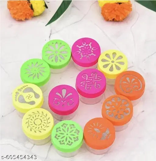Rangoli stamp Set of 12 stamp