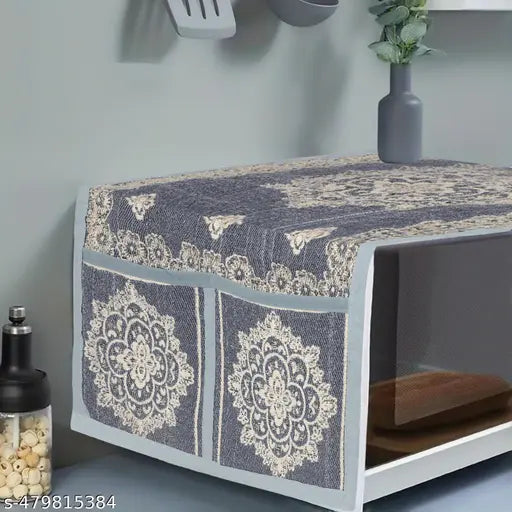 Dakshya Industries Decorative Fabric Material Microwave Cover