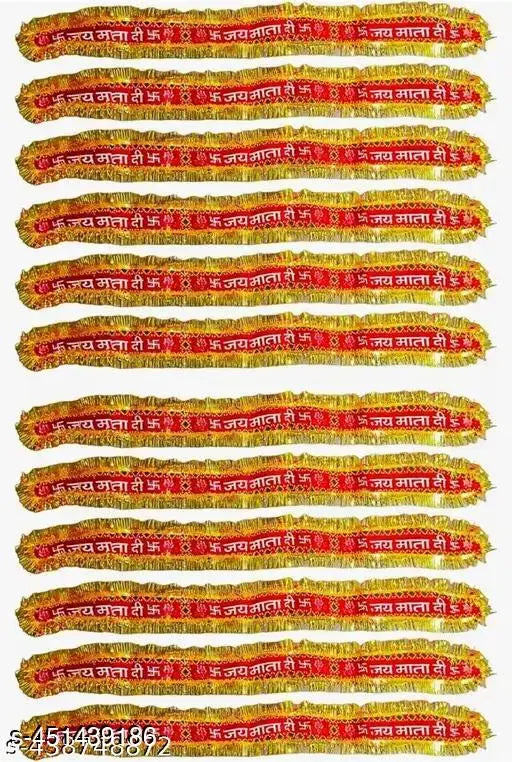 RP Bazaar Jai Mata Di Patti (Pack of 12)