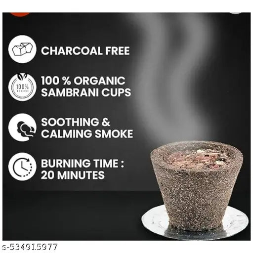 eMarket hub 24 cups pure cow dung made for Pooja samagri