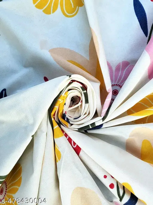 ANA Set of 2 7 Feet Door Curtain Cotton Eyelet Premium Curtain for Door, Multicolor, Decorative, Bedroom, Balcony 2pcs set