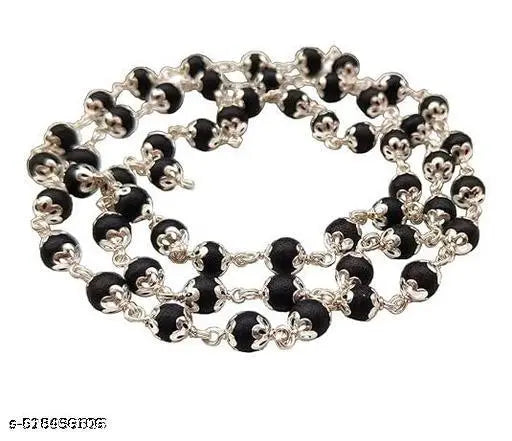 Karungali Mala Bracelet Combo pack /Black Wood Mala Set for Men & Women/Traditional Karungali Wood Jewellery/Karungali Bracelet with Chain Set/Wooden Bead Mala and Bracelet/Spiritual Karungali Mala Combo/Men’s Karungali Chain Set/Karungali Combo for Daily