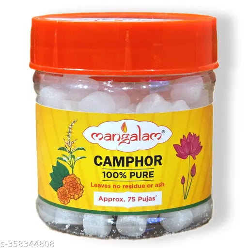 50g Pure Camphor Tablets | Kapoor for Puja & Havan | 100% Shudh Kapur
