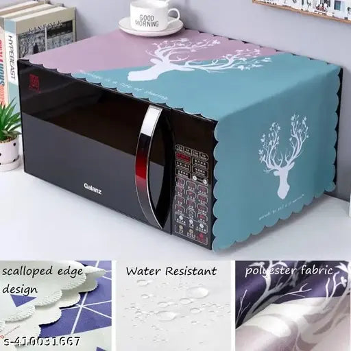 STUTI WORLD Waterproof Microwave Oven Cover/Oven Top Cover/Microwave Oven Dust Proof Cover, Attractive Modern Design Kitchen decor Small Appliances Cover