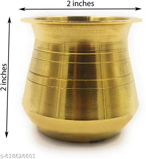 SHINDE EXPORTS brass small size lota for puja pooja kalash kalasham 2 inches