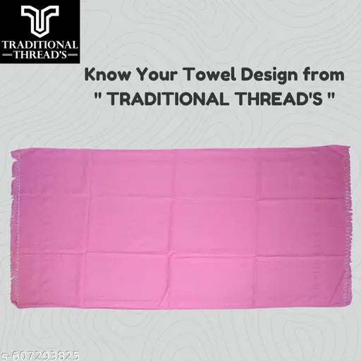 Traditional Thread's 100% Cotton Large Size Bath Towel | Ultra Soft,Absorbent,Light Weight & Quick Dry Towel for Bath, Travel, Gym, Beach |Towels for Bath Large Size | Cotton Towel | 30 X 60, Set of 2