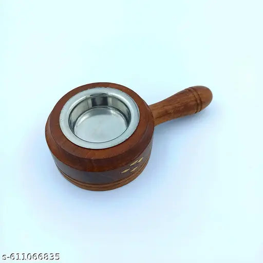 Wooden Loban Dan bakhoor and loban burner with Ash catcher