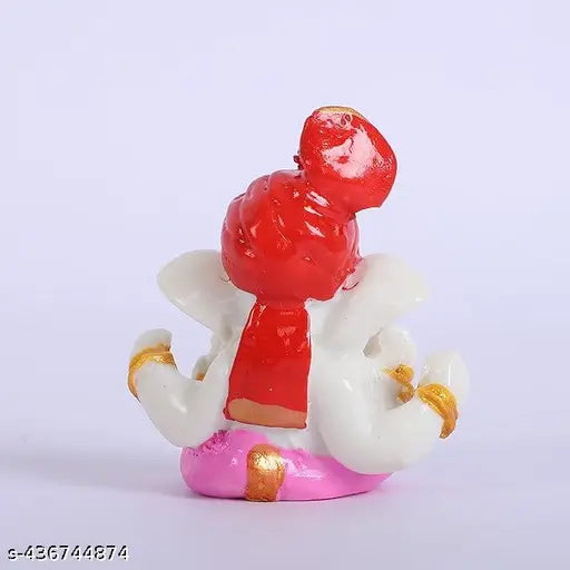 Pagdi Ganesha Idol for Car Dashboard, Ganesha Chaturthi Decoration Gift Item SGE-065