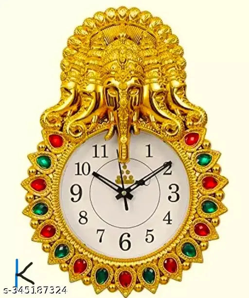 Five Face Ganesh Ji Wall Clock