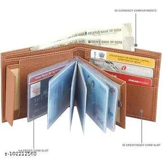 Attractive Men Brown leather Gift Wallet