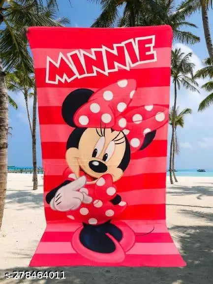 Dream Shades Cotton Bath Towel Cartoon Printed Bath Quick Dry Towel 350 GSM 60x120 cm Towel for Kids Boy/Girls (Pack of 1 Towel)