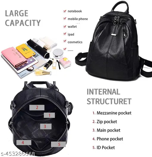 Backpack For Women/Multipurpose Backpack/Handbag For Women with Crossbody Handle Backpack/Backpack For Office College Daly Use