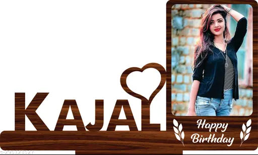 GiftsWale Customized Table Top Stand Wooden Collage Photo Frame With Name | Best Gift For Birthday, Teachers Day, Brother, Sister, Friends, Brother, Sister, Husband And Wife