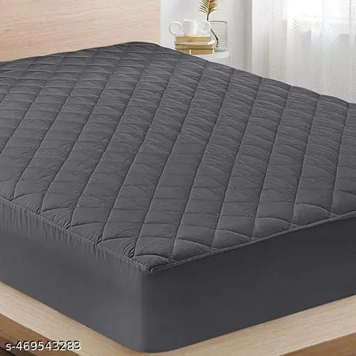 Cotton Quilted 100% Waterproof Mattress Protector King Size Fitted Bed Cover 220GSM