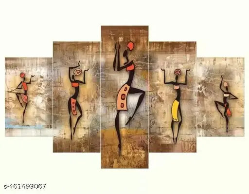 KDCRAFT Paintings for Wall Decoration - Set Of Five, 3d modern art Painting for Living Room Large Size with Frames for Home Decoration, Hotel, Office 76.2 cm x 45 cm