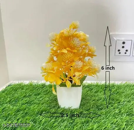 Artificial Multicolor Decor | Fake Plants | Artificial Plants ( Pack of 6)