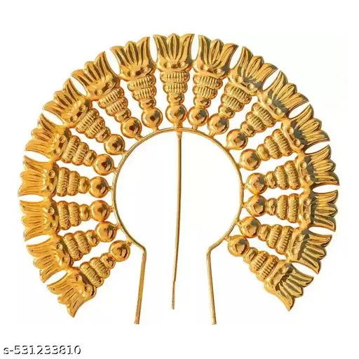 Gold Plated God Arch for Varalakshmi Pooja Decoration and Navaratri Pooja | Decorative Arch for God Idols Arch for Idols and Pooja | Varalakshmi Decoration Items