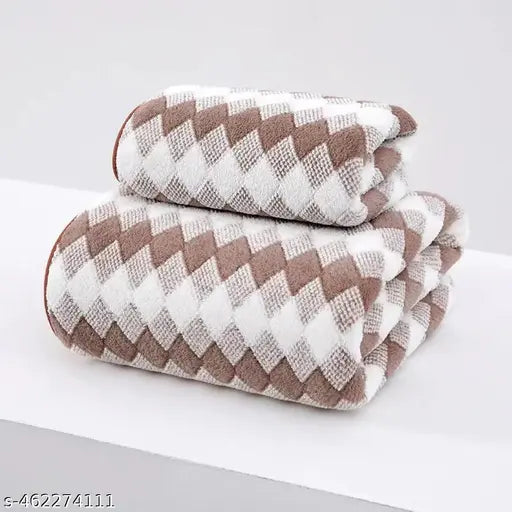 Cotton Bolls Super Soft Microfiber Bath Towel 2 Pcs Large Size 70x140CM