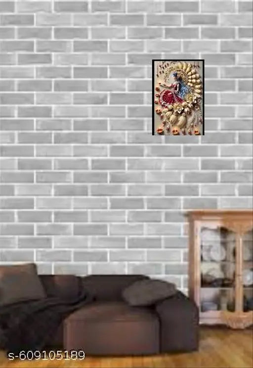 Ramgopal painting Divine Diya Lady 3D Art 12x9 Size  Frame | Festive Wall Decor gift for