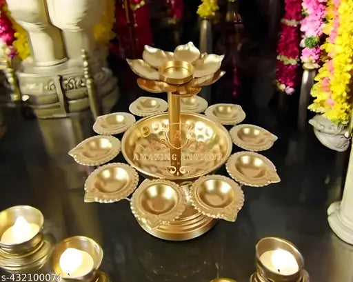 Zs furniture products >> Double layer Urli bowl Handcrafted home decor pooja samagri ganesh decoration saman janmashtami decoration | Traditional decor for home Traditional Indian Urli bowl | Decorative Urli bowl for festivals | ##Elegant Diya stand desig