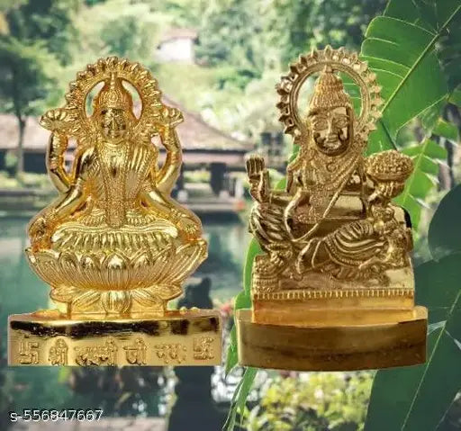 11cm Laxmi Kuber/LakshmiKuber Idol/Murti (Brass,Gold)