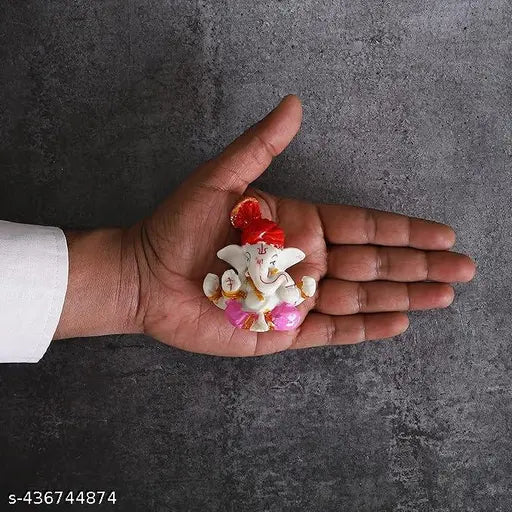 Pagdi Ganesha Idol for Car Dashboard, Ganesha Chaturthi Decoration Gift Item SGE-065