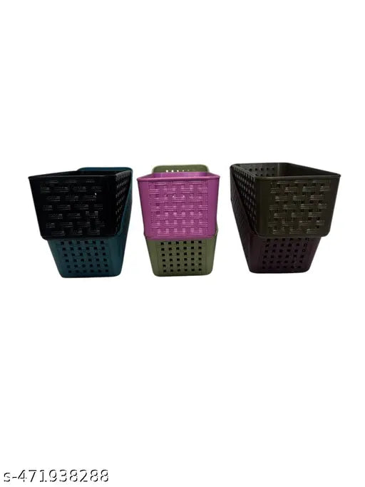 Pack of 6 | Bathroom Organiser | Desk Organizers for Staitionary Jwellery Tool Cabinet for Bedroom or Washroom Kitchen Office 030