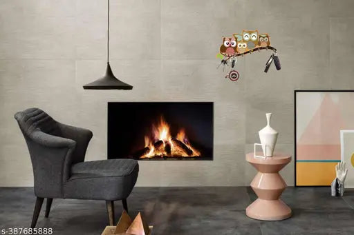 SB Creation Owl Key Holder – Elegant Wall-Mounted Decorative Item for Home Decor