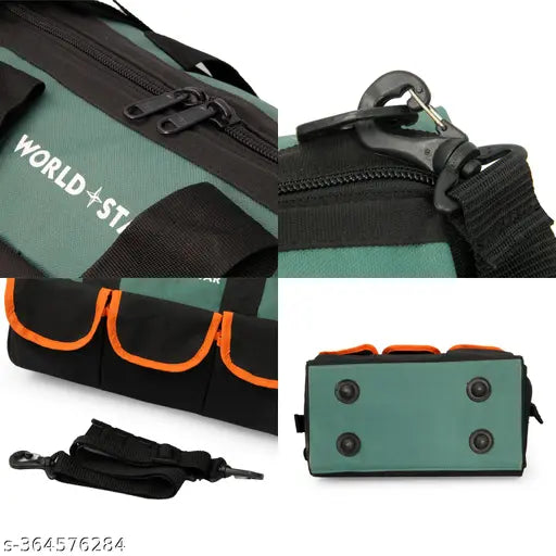 hammer green & black tool bag fort three flap